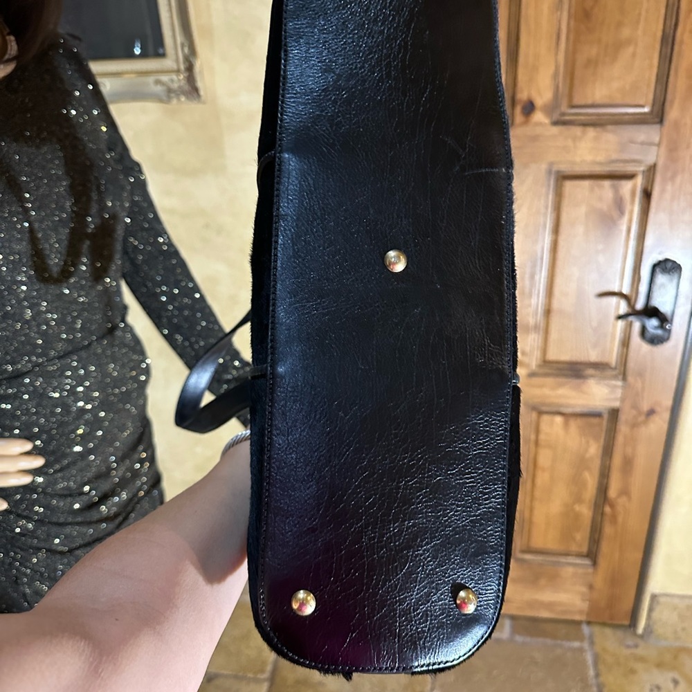 Gorgeous Yves Saint Laurent Black Pony Hair Large Muse Bag - Picture 6 of 16
